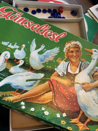 Brettspiel gänseliesl vintage - brettspiel,