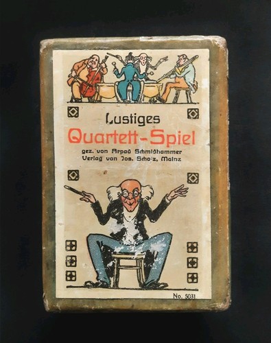 Lustiges quartett spiel von - lustiges,