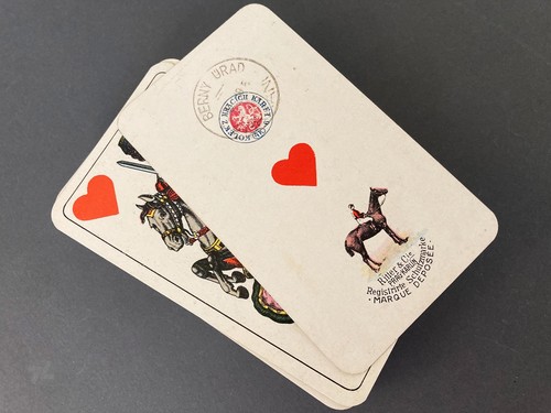 Antikes kartenspiel ritter - ritter, &