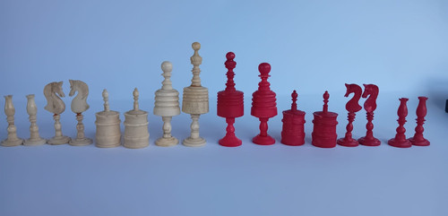 Antikes biedermeier schach - antikes,
