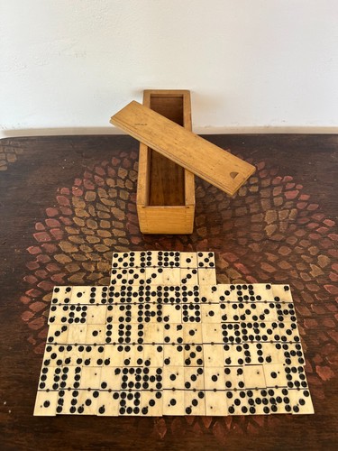 Domino spiel aus - spiel, antik