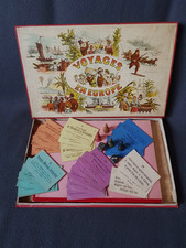 Antik Reisespiel mit Eisenbahn