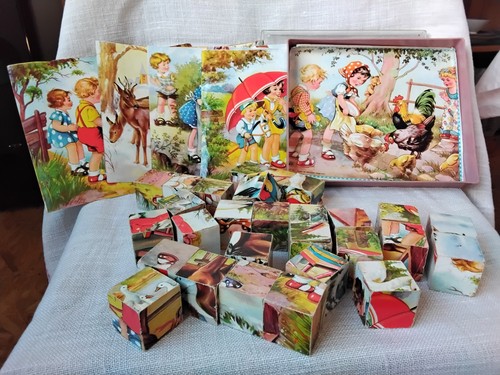 Altes würfelpuzzle 60er - altes,