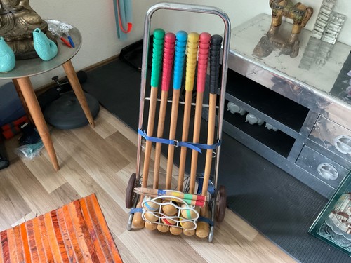 Vintage krocket set mit - krocket,