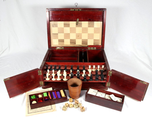 Viktorianischer spielekasten - viktorianischer,