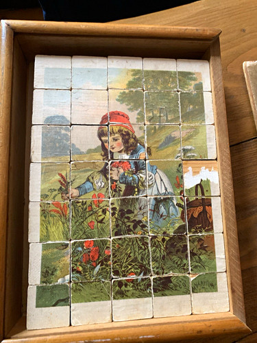 Holz würfelpuzzle - holz,