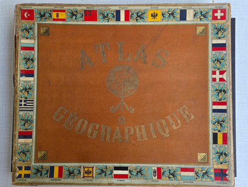 Antikes puzzle spiel aus - aus, holz