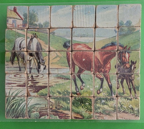 Altes holzblock puzzle - altes,