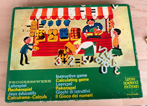Vintage rechenspiel wörnlein - vintage,