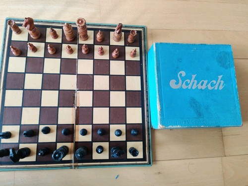 Altes reise schachspiel mit - altes,