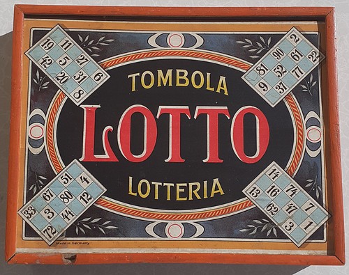 Antikes lotto spiel - lotto, um