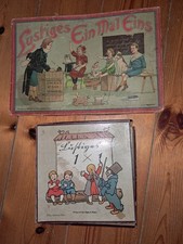 2 uralte 1x1 Spiele, museal