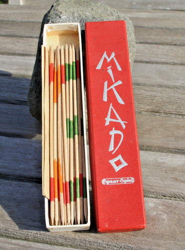 Altes mikado spear spiel - altes, holz