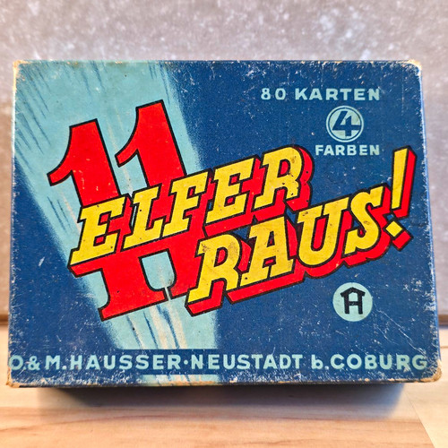 Vintage elfer raus kartenspiel - raus,